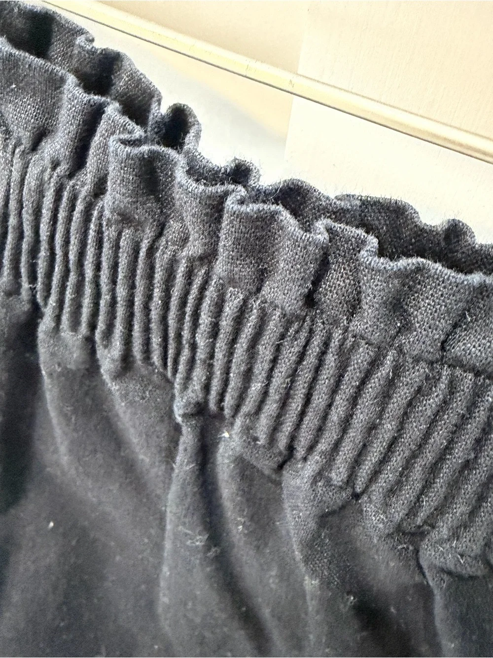 J. Crew Black Scalloped Hem Skirt - lined
